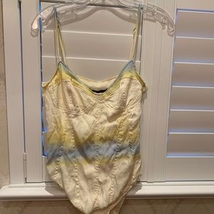 Zara bustier bodysuit: tie die
